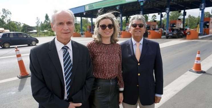 arcio F. Rodrigues Junior, da Fiergs, Marijane Paese, presidente do CIC-BG e Carlos Heitor Zuanazzi, Superintendente Geral do Sistema