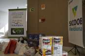 CIC-BG recebe doações de alimentos e agasalhos do Sicoob Meridional