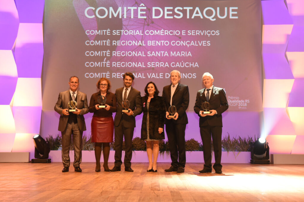 Comitê Regional Bento Gonçalves do PGQP é destaque pela quarta vez consecutiva no Prêmio Qualidade RS