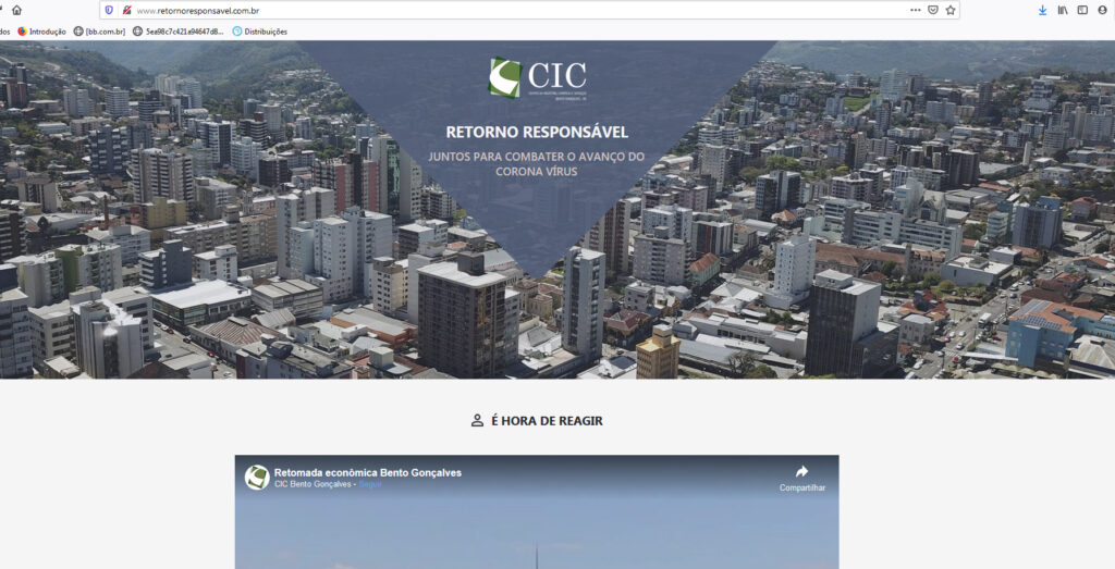 CIC-BG reúne informações em site para estimular responsabilidade no retorno às atividades