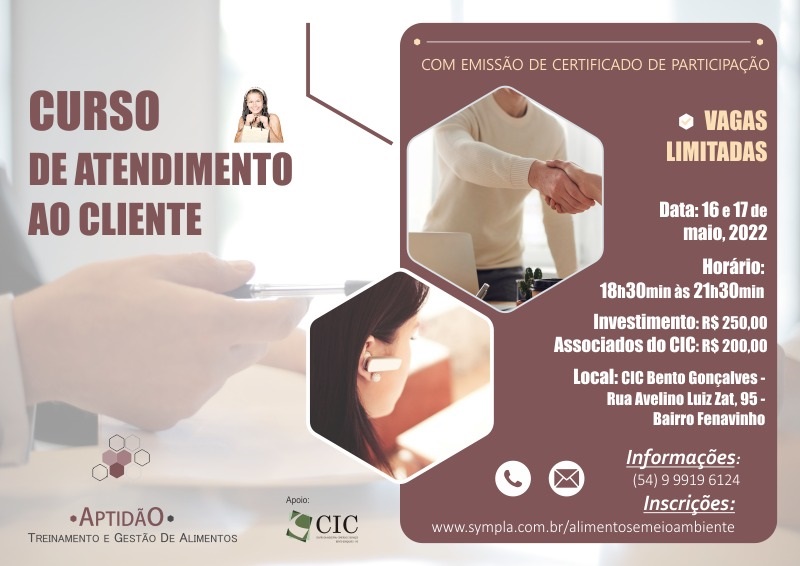 CIC-BG apoia curso sobre como atender os clientes