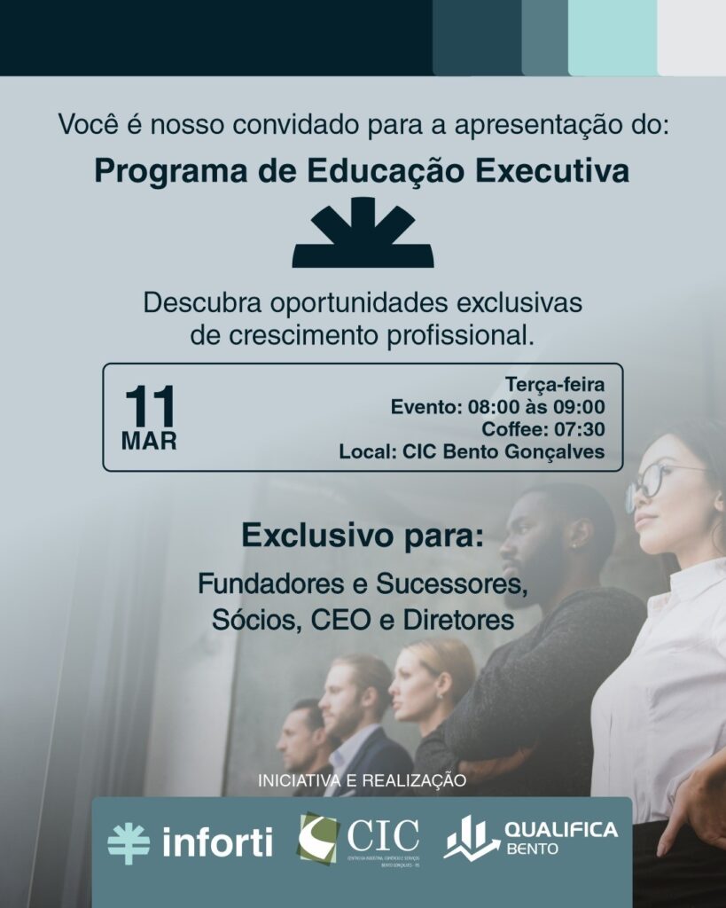 CIC-BG lança Programa de Educação Executiva para líderes empresariais