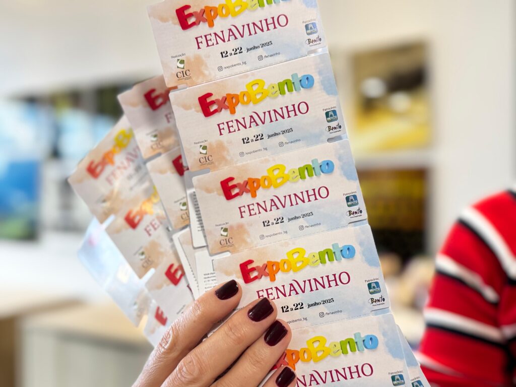 Ingressos antecipados para ExpoBento e Fenavinho têm valor promocional