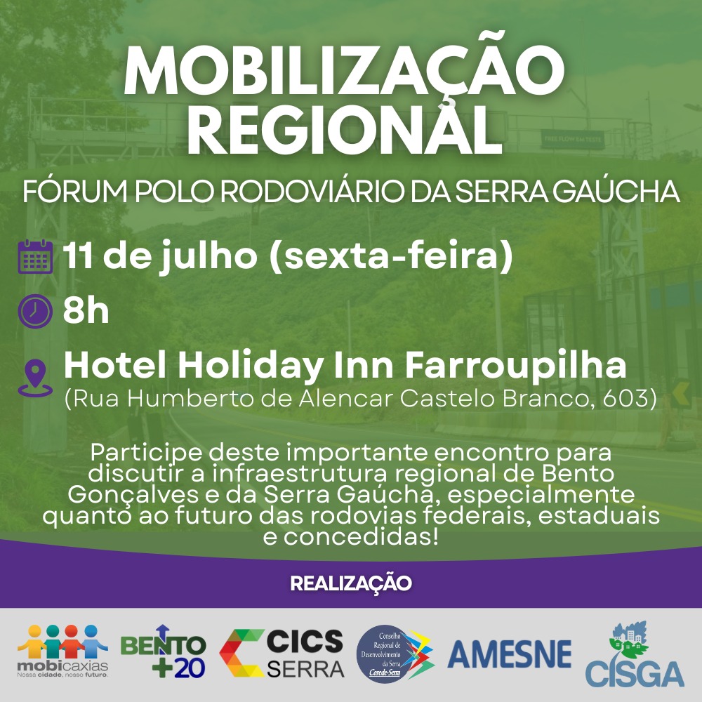 Bento+20 debate soluções para as rodovias da Serra