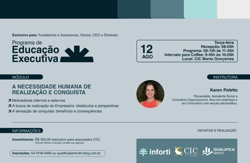 Qualifica Bento promove nova edição do Programa de Educação Executiva