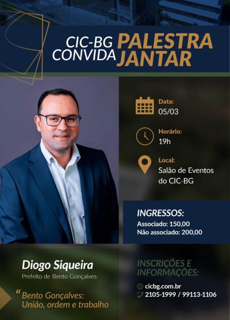 CIC-BG abre temporada de atividades com palestra do prefeito Diogo Siqueira